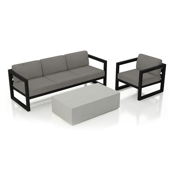 Harmonia Living Avion Mason Outdoor 3 Piece Conversation Set by Harmonia Living & Reviews
